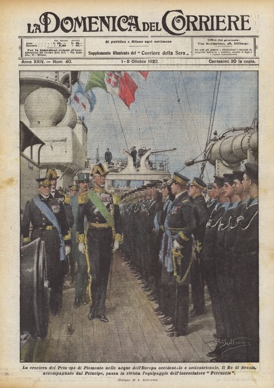 Plavba po Principe di Piemonte ve vodách západní a severní Evropy od Achille Beltrame
