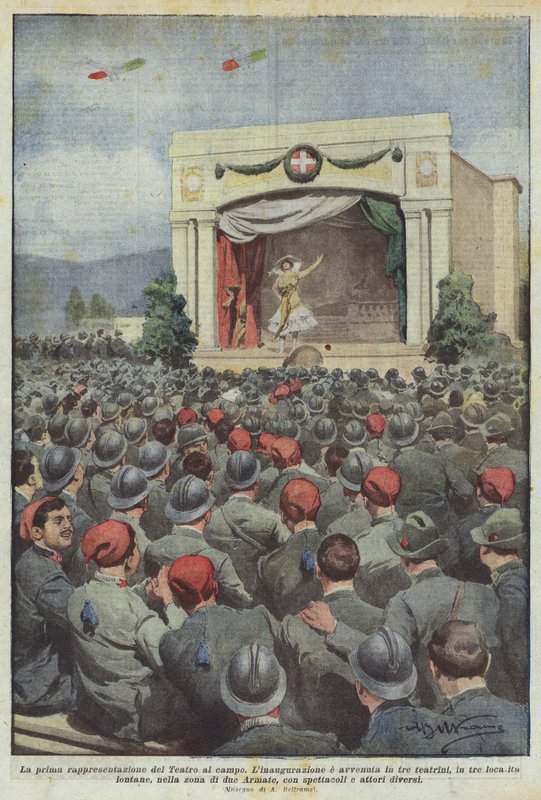 První představení Teatro al Campo od Achille Beltrame