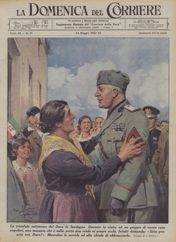 Triumfální týden Duceho na Sardinii od Achille Beltrame