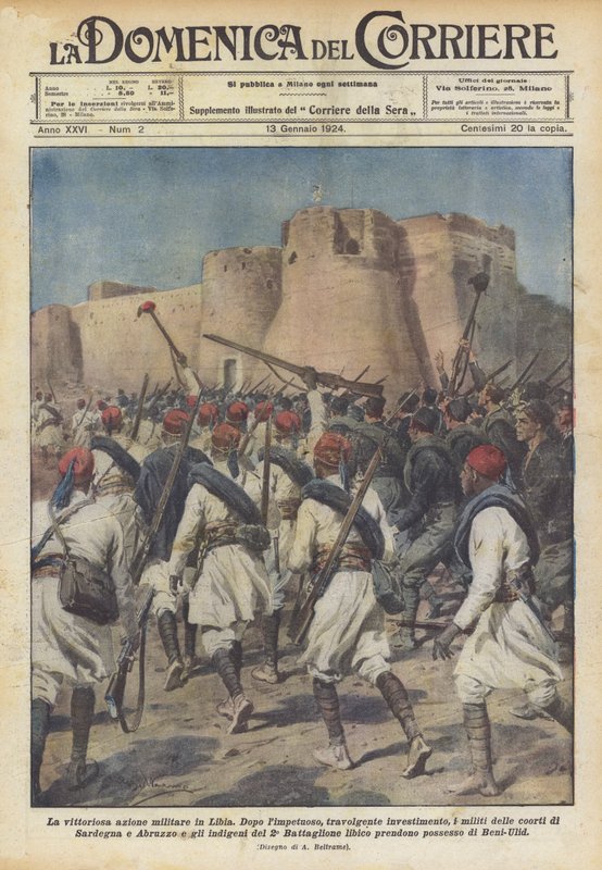 Vítězná vojenská akce v Libyi od Achille Beltrame