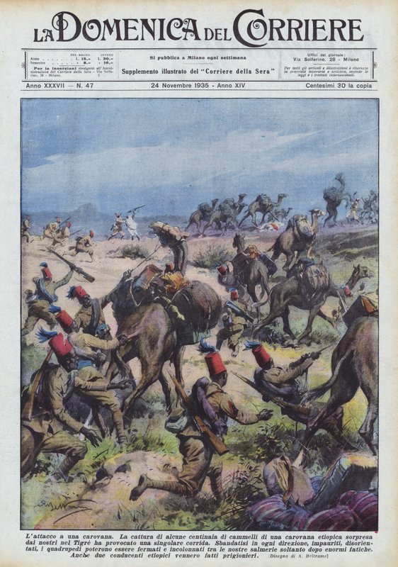 Útok na karavan od Achille Beltrame