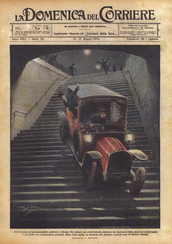 Dobrodružství veřejného auta v Paříži od Achille Beltrame