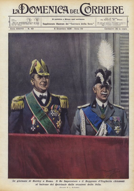Horthyho dny v Římě od Achille Beltrame