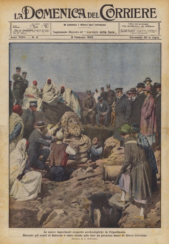 Nové významné archeologické objevy v Tripolitánii od Achille Beltrame