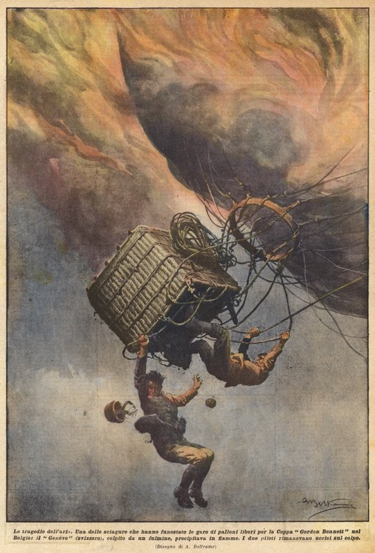 Tragédie ve vzduchu od Achille Beltrame