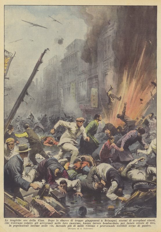 Tragické hodiny v Číně od Achille Beltrame
