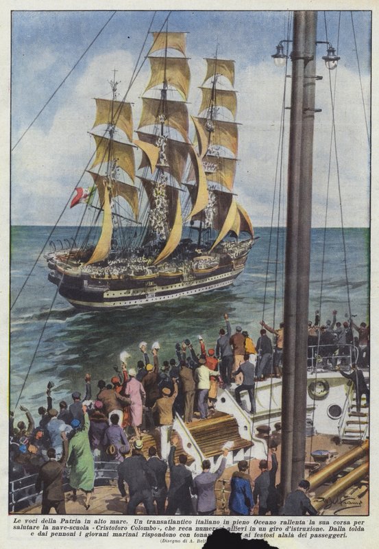 Hlasy vlasti na širém moři od Achille Beltrame