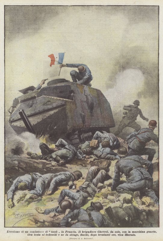 Hrdinství tankového dirigenta ve Francii od Achille Beltrame