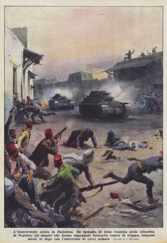 Arabské povstání v Palestině od Achille Beltrame
