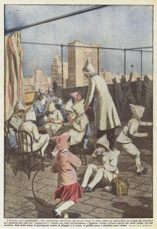Zima na mrakodrapech od Achille Beltrame