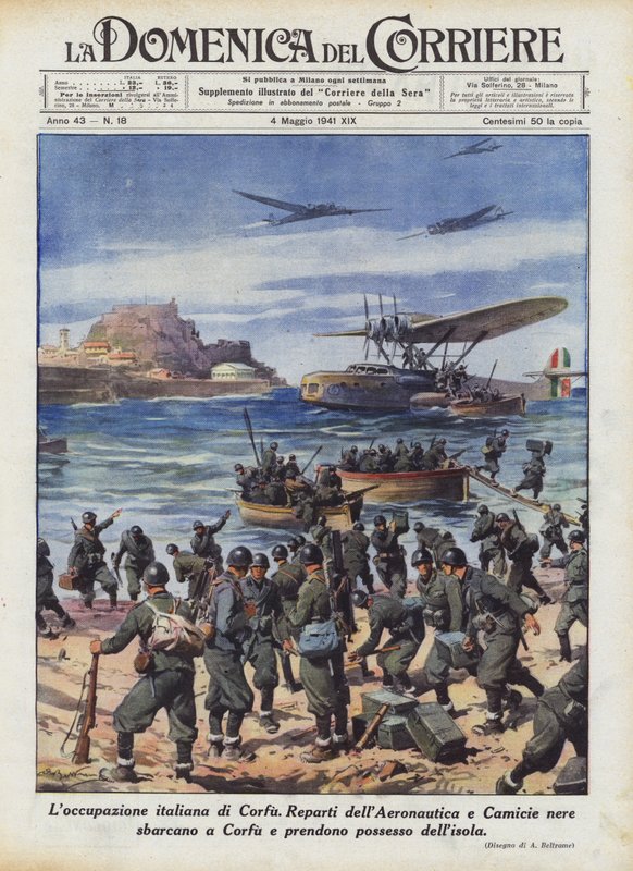 Italská okupace Korfu od Achille Beltrame