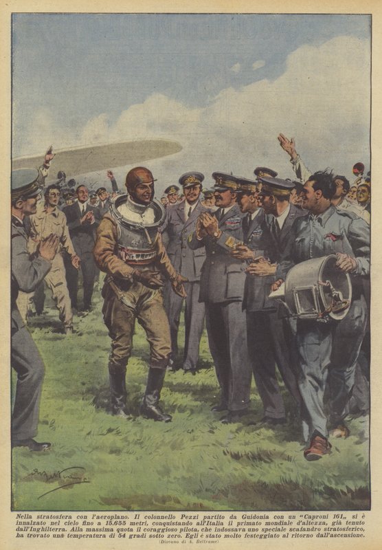 Ve stratosféře s letadlem od Achille Beltrame