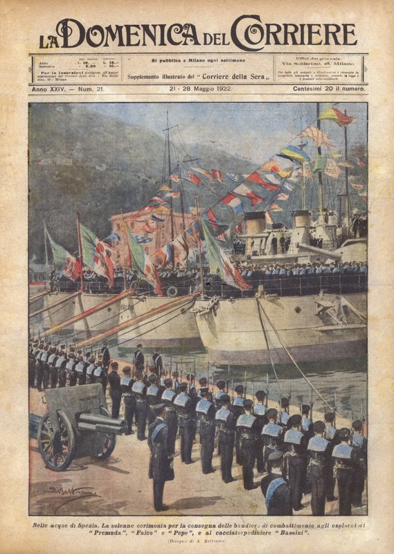 Ve vodách Spezia od Achille Beltrame