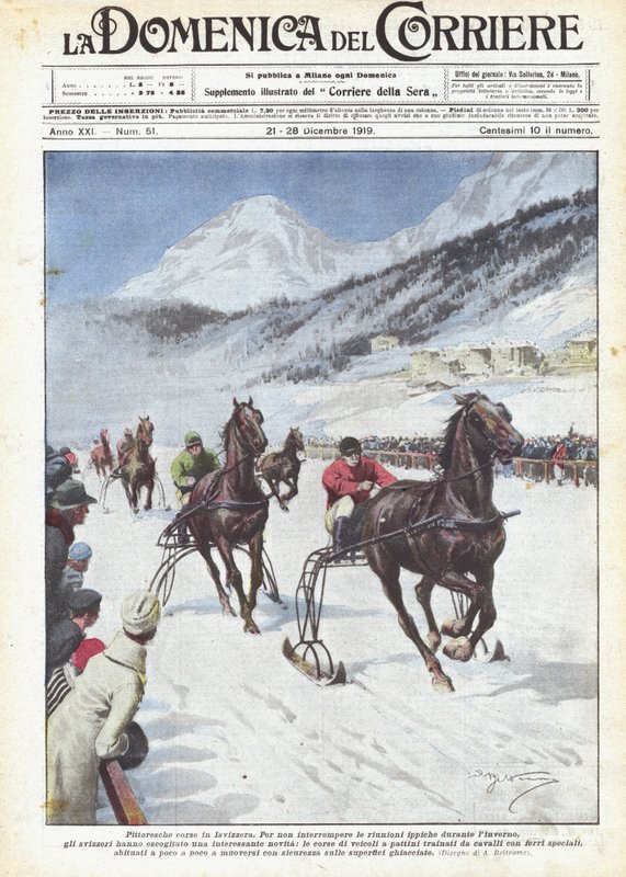 Malebné závody ve Švýcarsku od Achille Beltrame