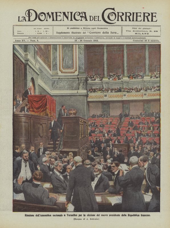 Zasedání Národního shromáždění ve Versailles k volbě nového prezidenta Francouzské republiky od Achille Beltrame
