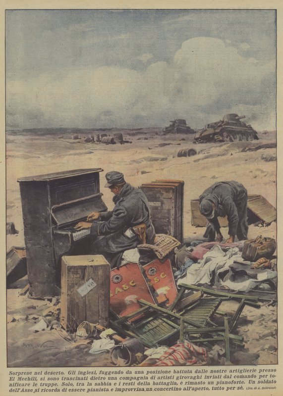 Překvapení v poušti (barva litho) od Achille Beltrame