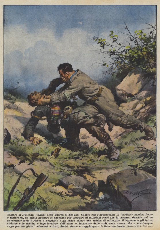 Doba italských legionářů ve španělské válce od Achille Beltrame