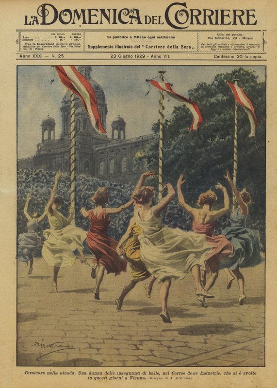 Tersicore na ulici od Achille Beltrame