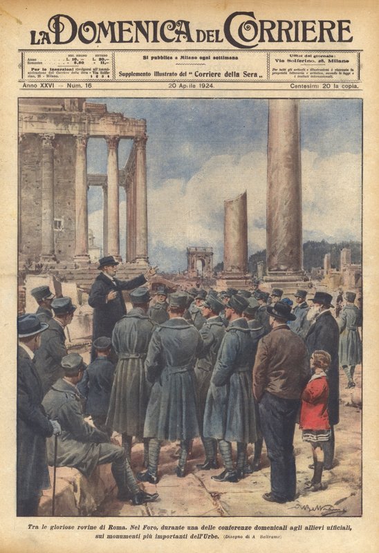 Mezi slavnými ruinami Říma od Achille Beltrame