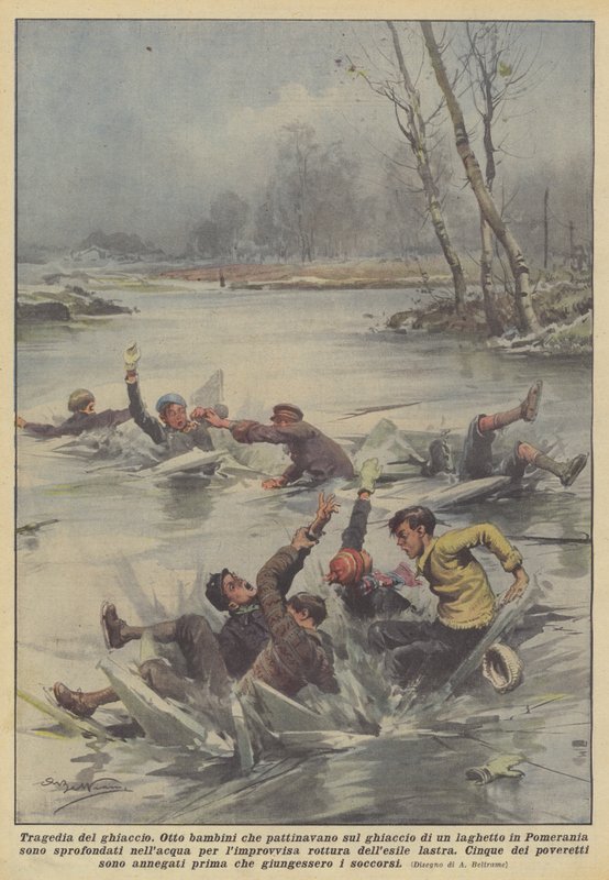 Ledová tragédie od Achille Beltrame