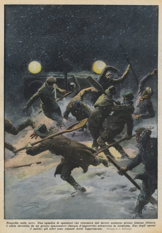 Tragédie na sněhu od Achille Beltrame