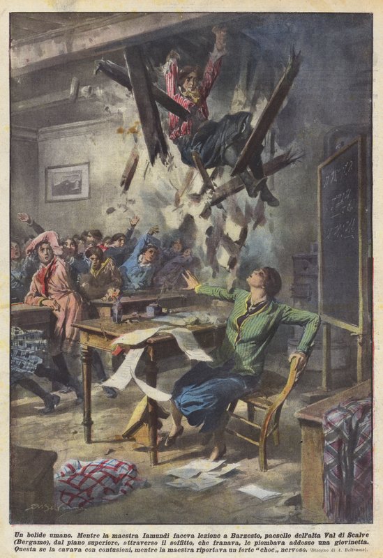 Lidská ohnivá koule od Achille Beltrame