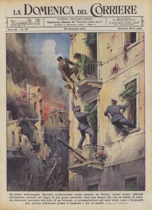 Hrdinská záchrana od Achille Beltrame