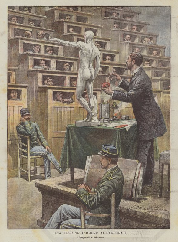 Lekce hygieny pro vězně od Achille Beltrame