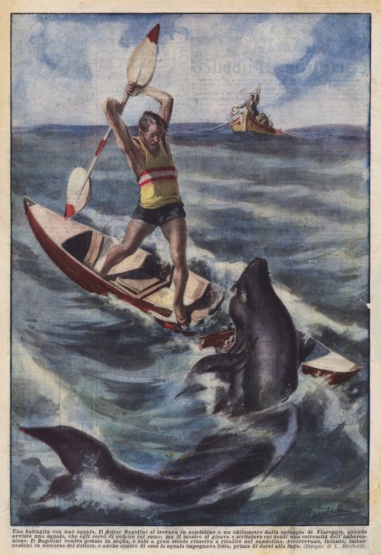 Boj se žralokem od Achille Beltrame