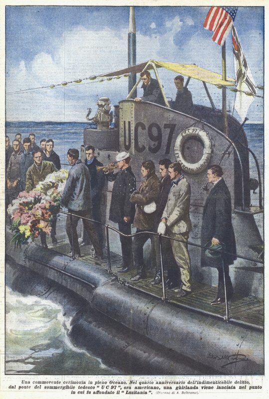 Pohyblivý obřad uprostřed oceánu od Achille Beltrame