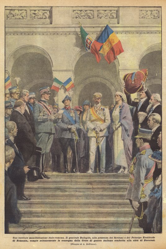 Přátelská italsko-rumunská akce od Achille Beltrame