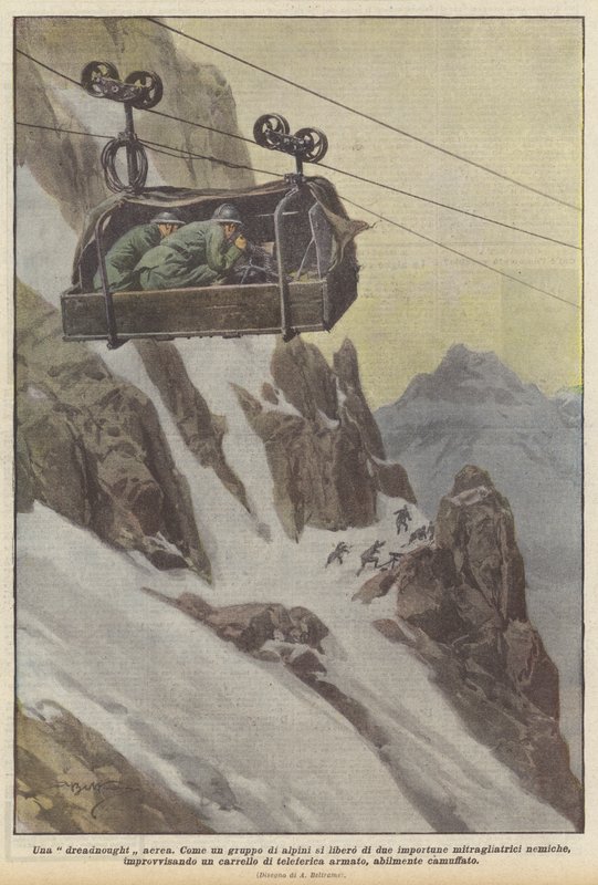 Una dreadnought oblast od Achille Beltrame