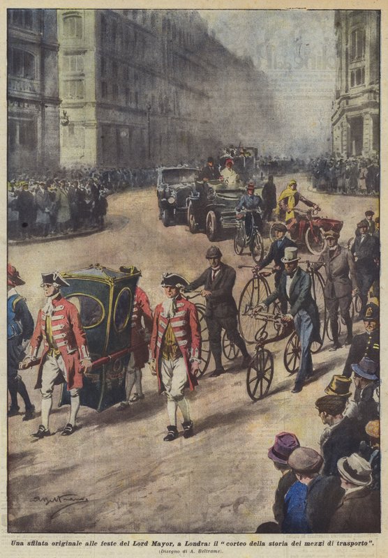 Originální průvod na oslavách lorda starosty v Londýně od Achille Beltrame