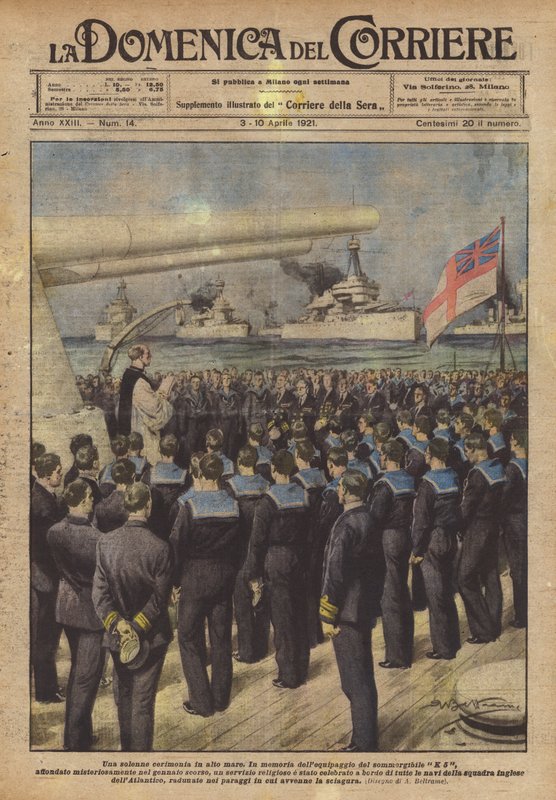 Slavnostní ceremoniál na volném moři od Achille Beltrame