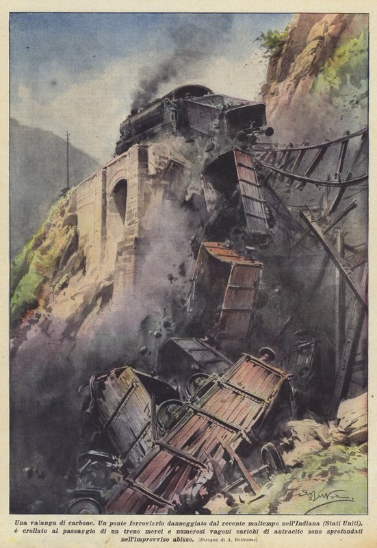 Uhelná lavina od Achille Beltrame