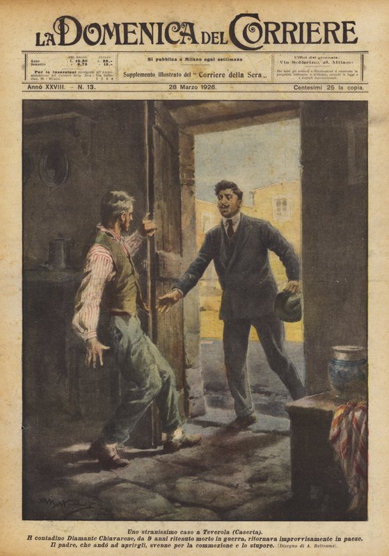 Velmi zvláštní případ v Teverole (Caserta) od Achille Beltrame
