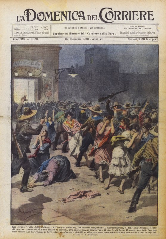 Podivné znásilnění Sabinek od Achille Beltrame