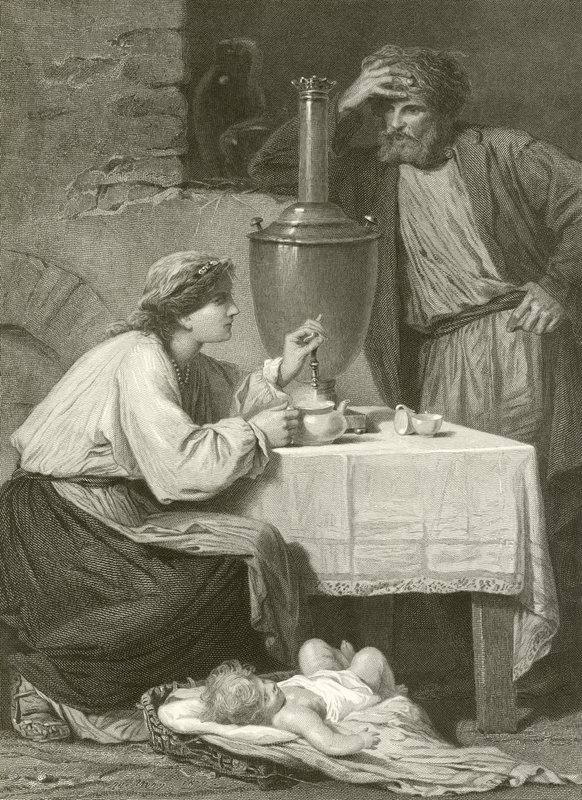 Dům ruského rolníka od Adolphe Yvon