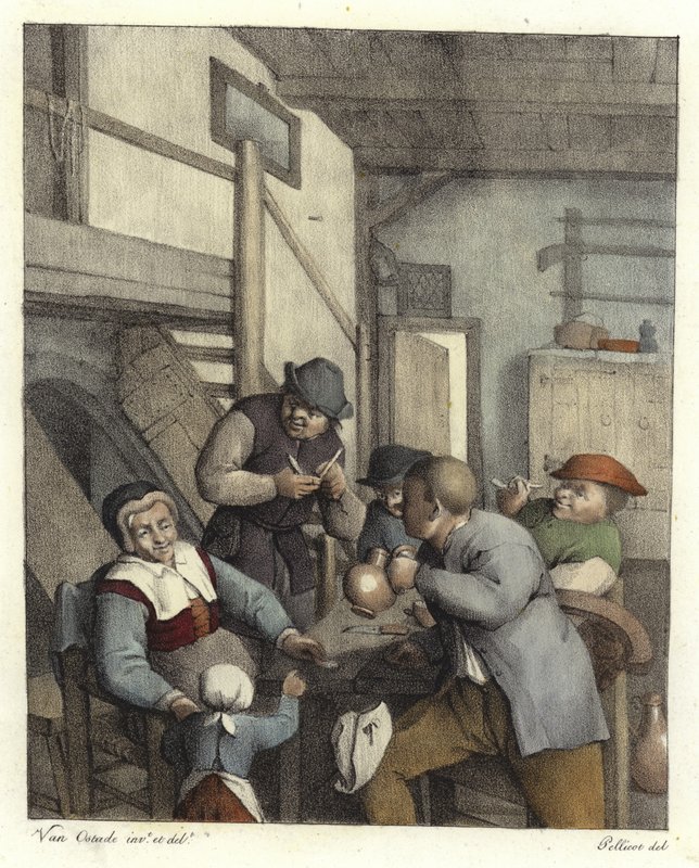 Holandští rolníci pijí od Adriaen Jansz. van Ostade