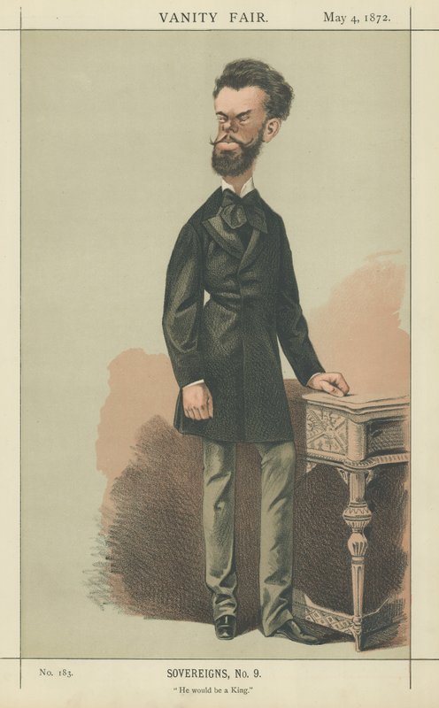 Španělský král Amadeus (barva lito) od Adriano Cecioni