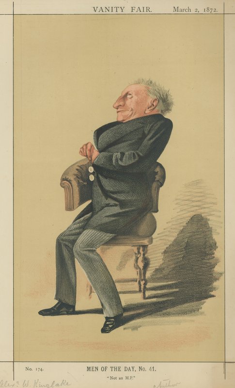 Pan Alexander William Kinglake (barevné lito) od Adriano Cecioni