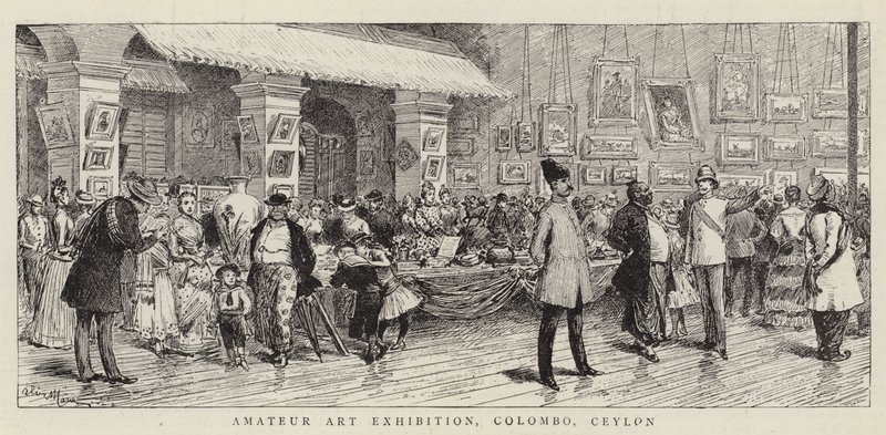 Výstava amatérského umění, Colombo, Ceylon od Adrien Emmanuel Marie