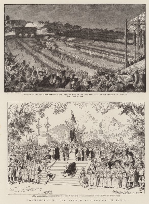Připomínka Francouzské revoluce v Paříži od Adrien Emmanuel Marie