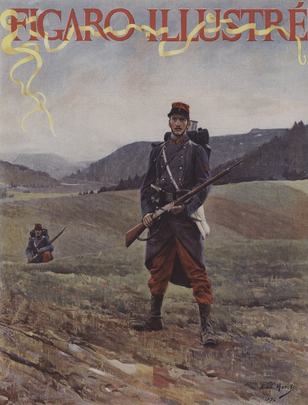 Dvojitý Sentinel. Obálka Le Figaro Illustre, duben 1894 od Aime Nicolas after Morot