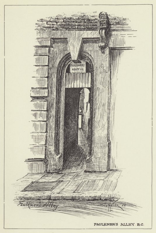 Faulkners Alley, EC od Alan Stapleton