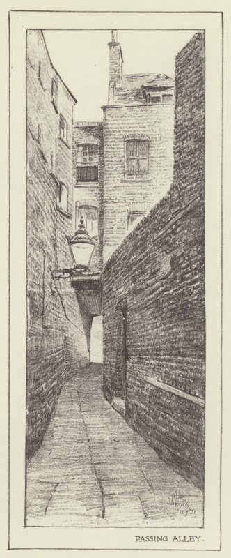Projíždějící ulička od Alan Stapleton