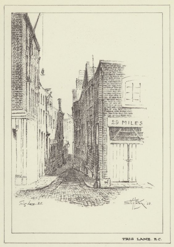Trig Lane, EC od Alan Stapleton