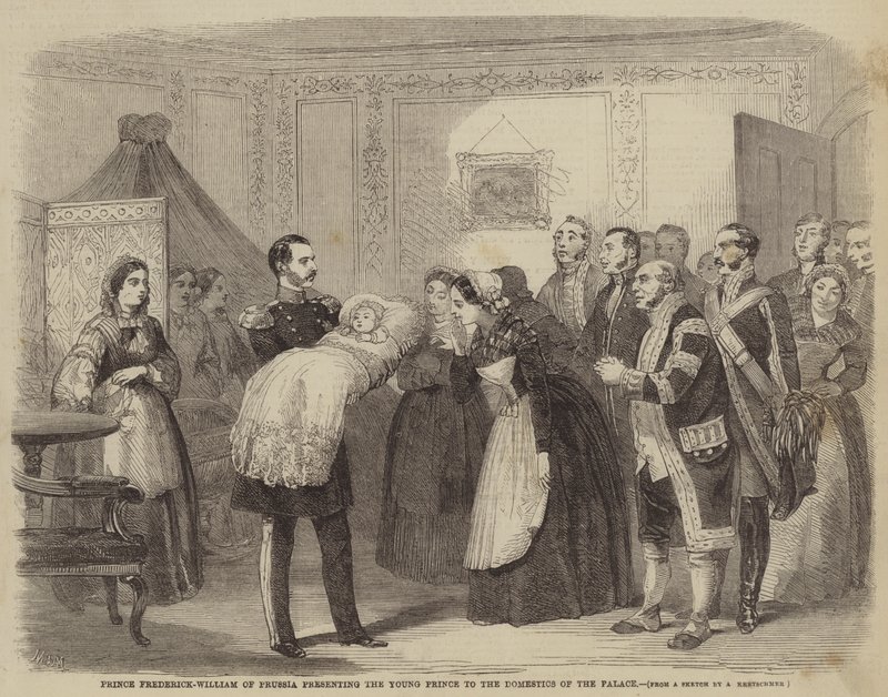 Princ Frederick-William z Pruska představuje mladého prince domácím v paláci od Albert Kretschmer