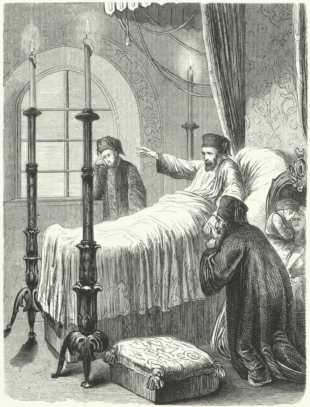 Smrt osmanského sultána Mahmuda II od Albert (after) Kretschmer