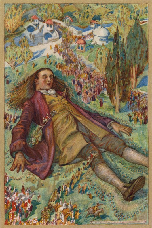 Pokusil jsem se vstát, ale nebyl jsem schopen zamíchat (chromolitho) od Albert Edward Jackson